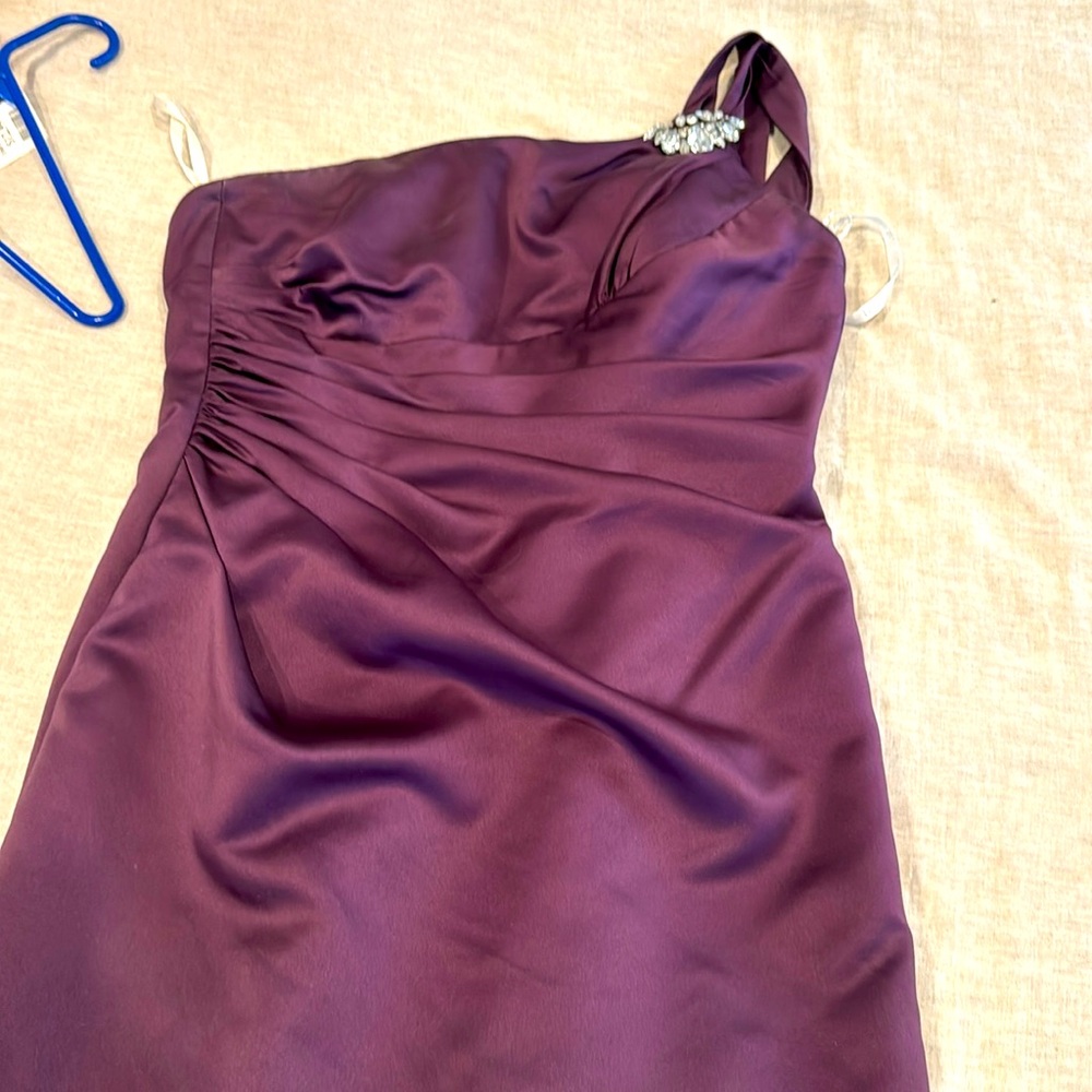 Bridesmaid dress, color plum